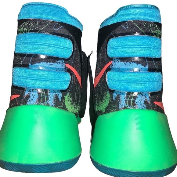 Nike Hyperdunk ‘15 Prm Ep/Hyper Dunk Premium Black Blue Lagoon HT Sneaker M 12.5 - Picture 5 of 11